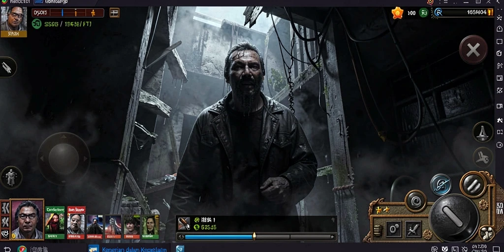Screenshot menampilkan gameplay menegangkan dari 8ID dengan suasana mencekam.