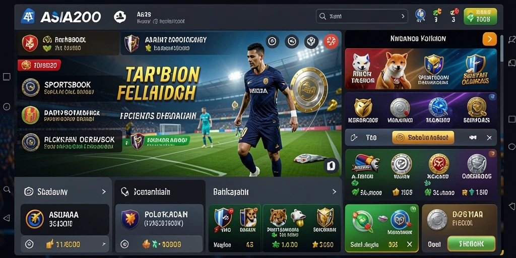 Tampilan gameplay menarik dari aplikasi Sportsbook ASIA200.