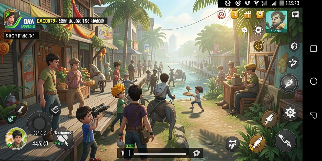 Tampilan gameplay CACOR78 yang realistis dalam simulasi kehidupan.
