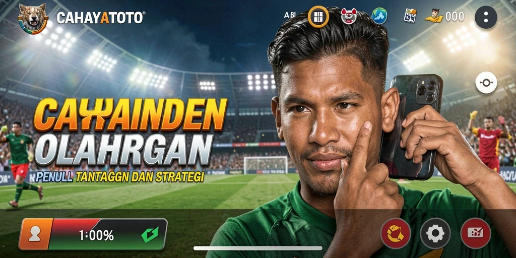 Tampilan seru gameplay CAHAYATOTO yang penuh aksi olahraga.