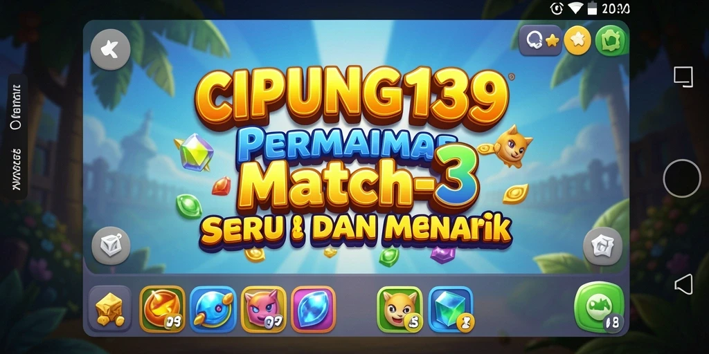 Tampilan gameplay seru dalam game Match-3 yang menyenangkan.