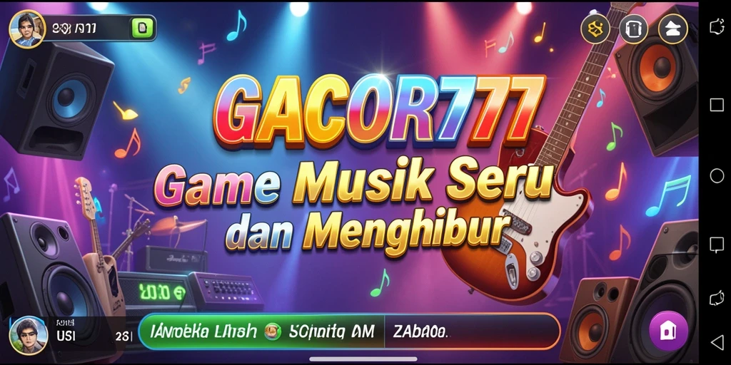 Tampilan gameplay GACOR777 yang menarik dengan berbagai lagu.