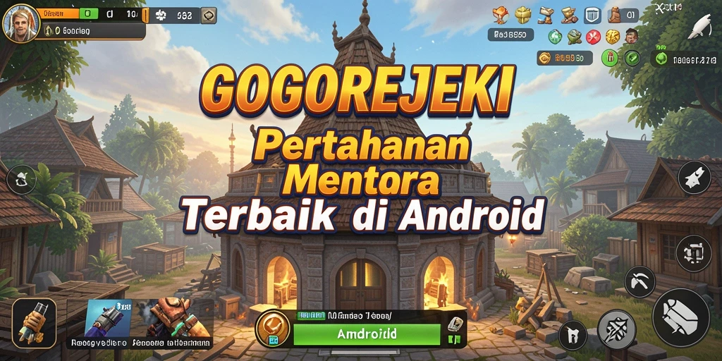 Tangkapan layar menampilkan aksi gameplay GOGOREJEKI di Tower Defense.