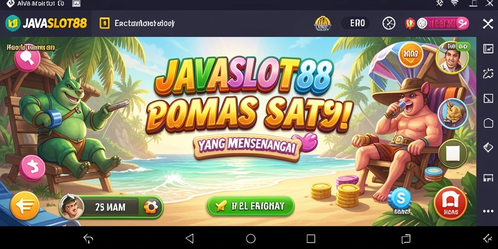 Tampilan permainan <strong>JAVASLOT88</strong> yang penuh warna dan menarik.
