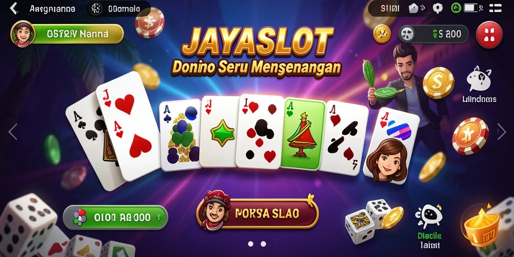 Tampilan gameplay seru di JAYASLOT dengan berbagai mode Domino.