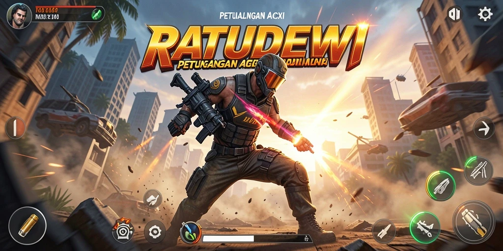 Tampilan seru dari gameplay action RATUDEWI yang menegangkan.