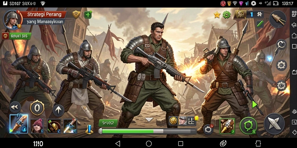 Gambaran gameplay SLG yang menarik di SD107.