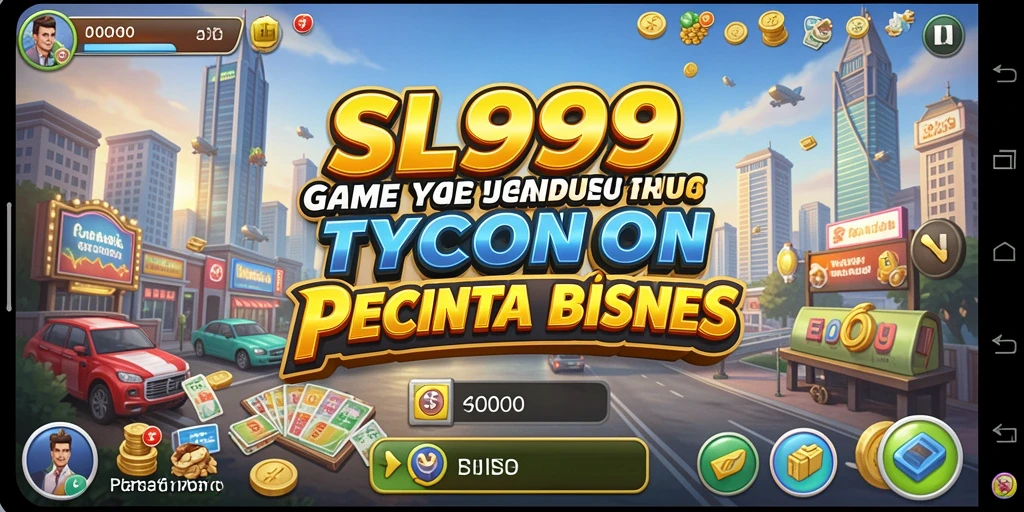 Tampilan gameplay SL999 yang menampilkan pembangunan bisnis yang menarik.