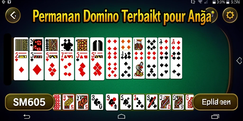 Tampilan gameplay menarik dari SM605 dengan suasana Domino yang seru.