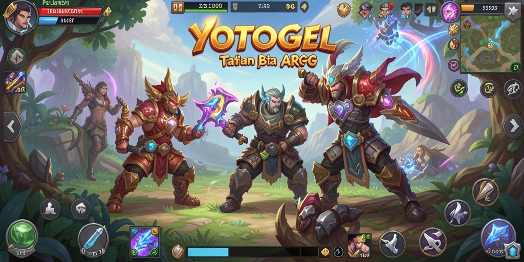 Tangkapan layar utama YOTOGEL menampilkan aksi seru dalam permainan ARPG.
